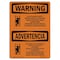 Signmission OSHA WARNING Sign, Scaffolding Guidelines Bilingual, 14in X 10in Aluminum, 10" W, 14" L, Landscape OS-WS-A-1014-L-12831 - alternate 1